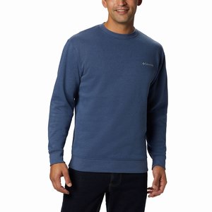 Columbia Sudaderas Hart Mountain™ II Crew Sweatshirt Hombre Azul Marino (192QYZUWV)